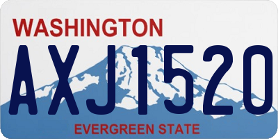 WA license plate AXJ1520