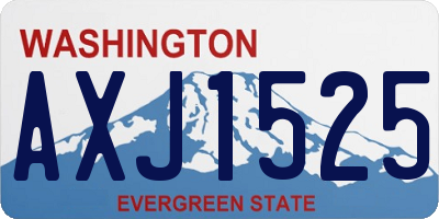 WA license plate AXJ1525