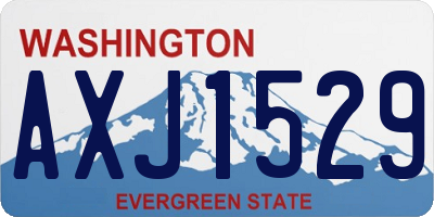 WA license plate AXJ1529