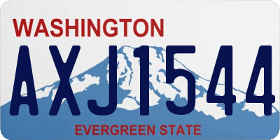 WA license plate AXJ1544