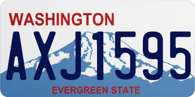 WA license plate AXJ1595