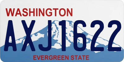 WA license plate AXJ1622