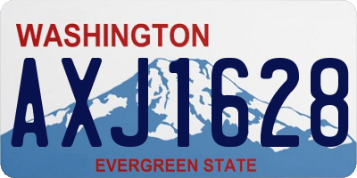 WA license plate AXJ1628