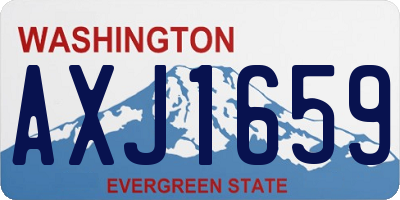 WA license plate AXJ1659