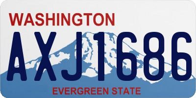 WA license plate AXJ1686
