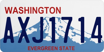 WA license plate AXJ1714