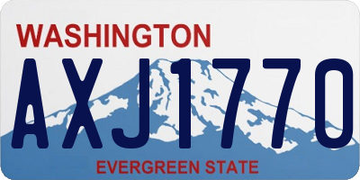 WA license plate AXJ1770