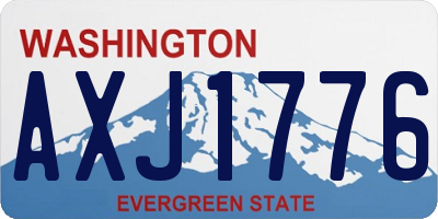 WA license plate AXJ1776