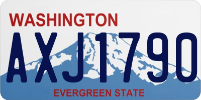 WA license plate AXJ1790