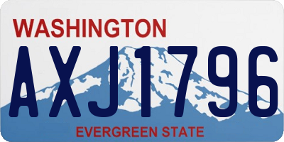 WA license plate AXJ1796