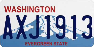 WA license plate AXJ1913