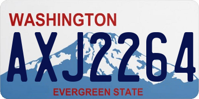 WA license plate AXJ2264