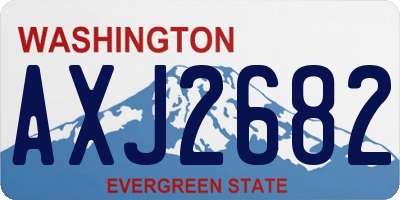 WA license plate AXJ2682