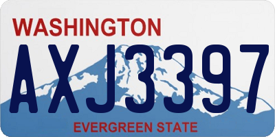 WA license plate AXJ3397