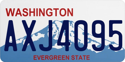 WA license plate AXJ4095