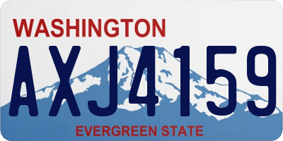 WA license plate AXJ4159