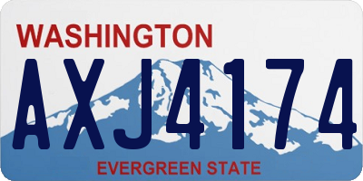 WA license plate AXJ4174