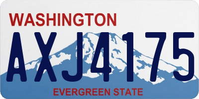 WA license plate AXJ4175