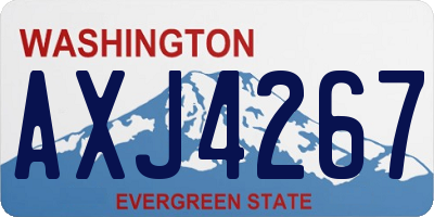 WA license plate AXJ4267