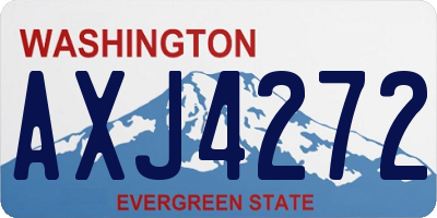WA license plate AXJ4272