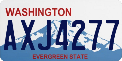 WA license plate AXJ4277