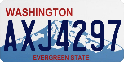 WA license plate AXJ4297