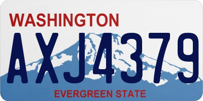 WA license plate AXJ4379