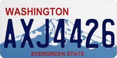 WA license plate AXJ4426