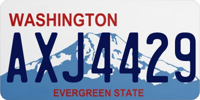 WA license plate AXJ4429