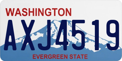 WA license plate AXJ4519
