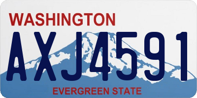 WA license plate AXJ4591