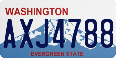 WA license plate AXJ4788