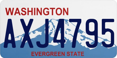 WA license plate AXJ4795
