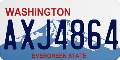 WA license plate AXJ4864