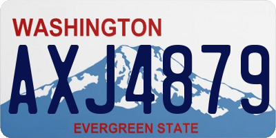 WA license plate AXJ4879