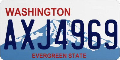 WA license plate AXJ4969