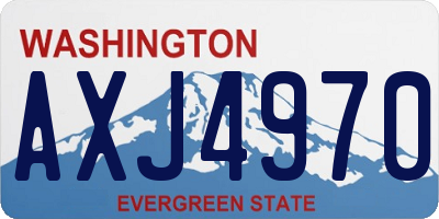 WA license plate AXJ4970