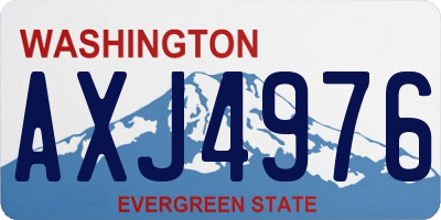 WA license plate AXJ4976