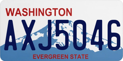 WA license plate AXJ5046