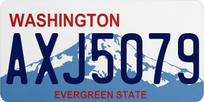 WA license plate AXJ5079