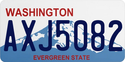 WA license plate AXJ5082