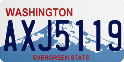 WA license plate AXJ5119