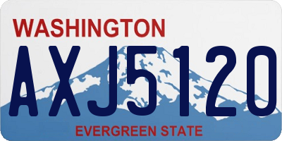 WA license plate AXJ5120