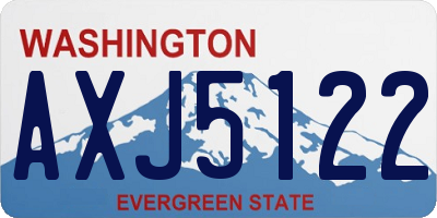 WA license plate AXJ5122