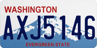 WA license plate AXJ5146