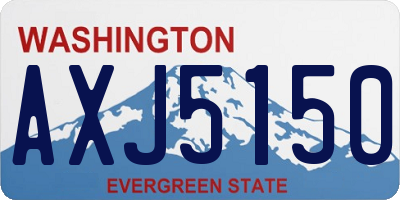 WA license plate AXJ5150