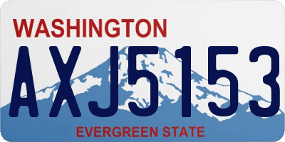 WA license plate AXJ5153