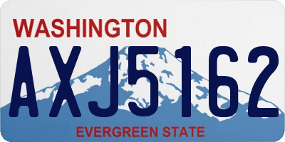 WA license plate AXJ5162