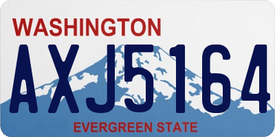 WA license plate AXJ5164