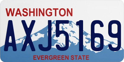WA license plate AXJ5169